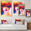 Portrait d'un élégant mannequin - œuvre d'art sur toile Glam-733586624-733586625