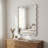 Wavy Rectangle Solid Wood Frame Decorative Mirror,For Bedroom, Bathroom, Living Room, Entryway-1688807631-1688807625