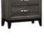 Table de chevet 2 tiroirs en gris