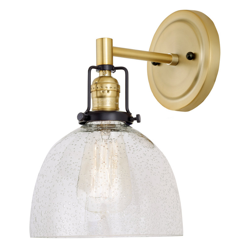 Branton Armed Sconce, Satin Brass