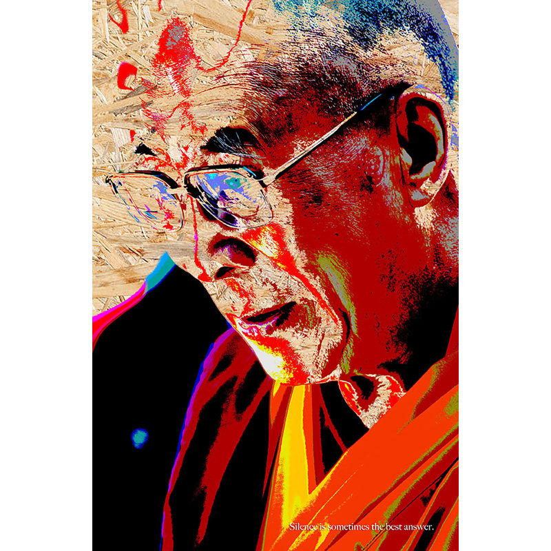 Silence - No Frame Print on Wood