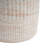 Outdoor/Indoor Lightweight Concrete Side Table, Elegant Travertine Finish for Versatile Use and Durability