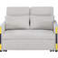 Causeuse-lit en velours de 55,5 po Perseo