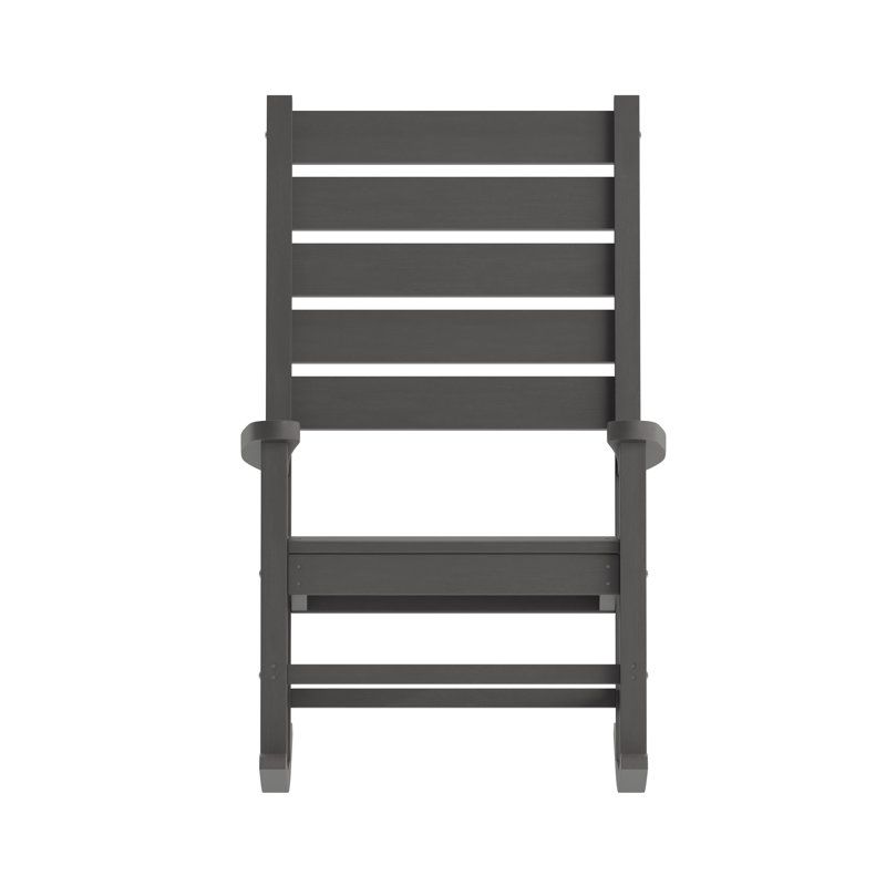 Chaise berçante en plastique Collis, gris
