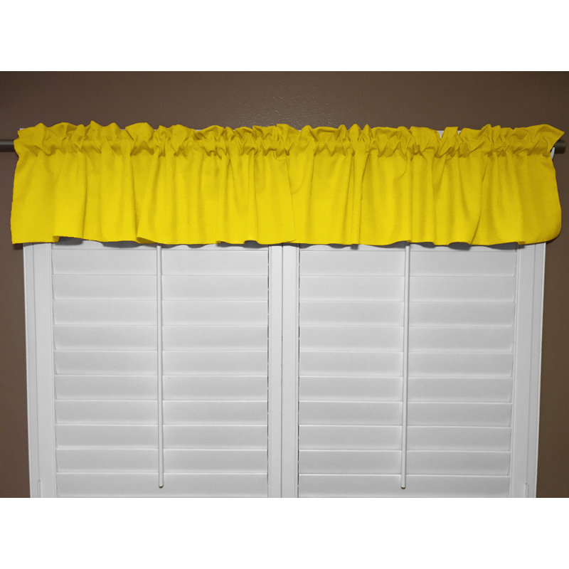 Cantonnière sur mesure l 58 po Pastorella, L 58 po x L 20 po, Citron
