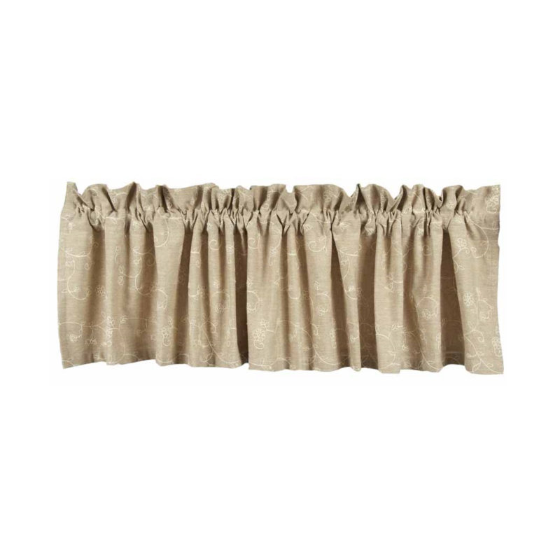 Castillon Cotton Window Valance, Taupe