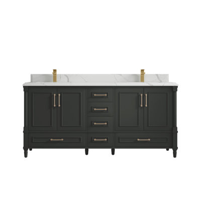 Ensemble de meuble-lavabo double 72 po Aberdeen