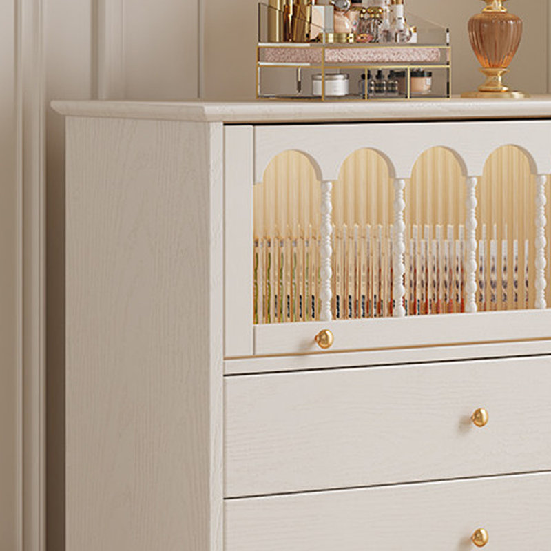 Armoire de rangement artistique de style français, 47.24" H x 35.43" W x 15.74" D