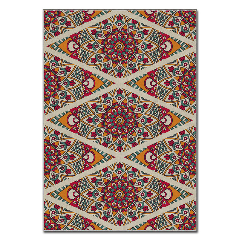 Luxurious Polyester Carpet, 3.3 x 4.6 Feet, 100% Velvet Fabric | 740 g/m², 0.08 in Pile Height | Non-Slip Felt Dot Underside, Laminated Sponge for Comfort | Easy to Clean, Machine Washable at 86°F