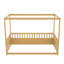 Structure de lit simple en bois naturel