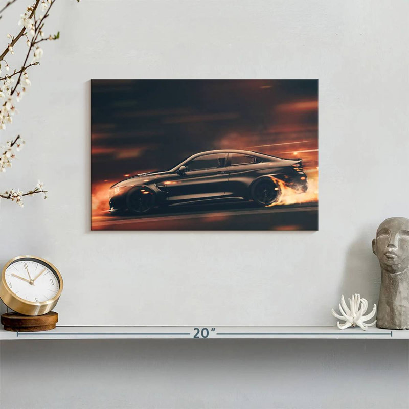 Mehar Blazing Race Car, 8" H x 12" W