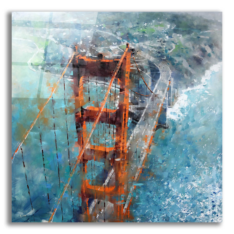 «Over Golden Gate» par Mark Lague, H 12 po x l 12 po x P 0,13 po