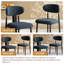 Chaise d'appoint rembourrée avec structure en métal-1775727503
