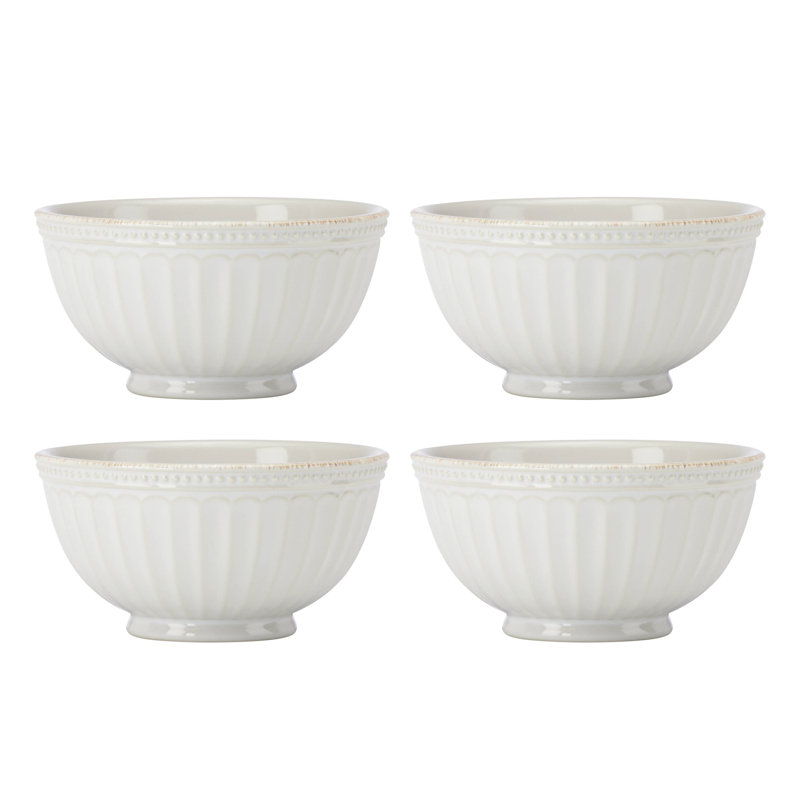 French Perle Groove All-Purpose Bowls, Set Of 4