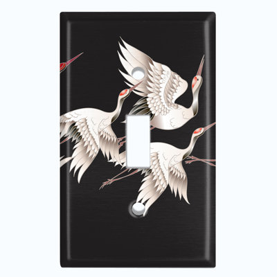Patterned 1 - Gang Toggle Light Switch Standard Wall Plate