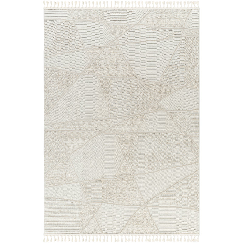 Galena Geometric Cream Area Rug, Rectangle 5' x 8'