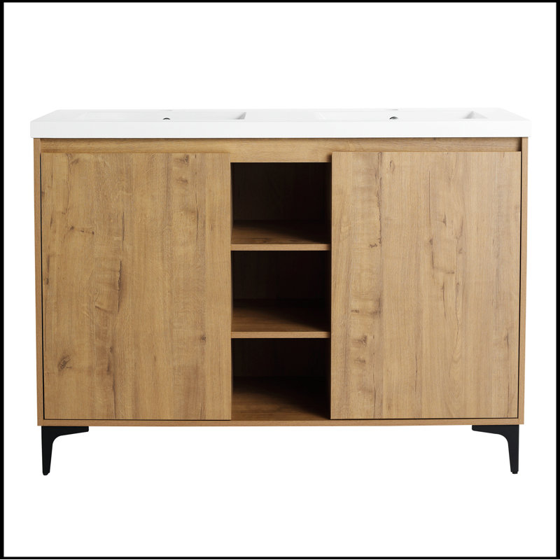 Meuble-lavabo double avec plateau Lujean 47,60