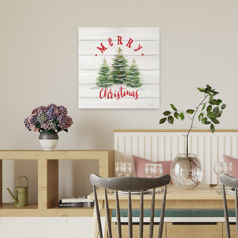 Merry Christmas on Shiplap, H 18 po x l 18 po