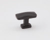 Cloud Rectangular Knob, 1.5" H x 0.63" W x 1.13" D, Bronze