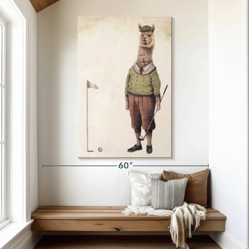 Ketti Alpaca Golf Club, 51" H x 34" W