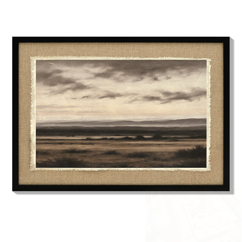 Vintage Landscape Large Framed Wall Art