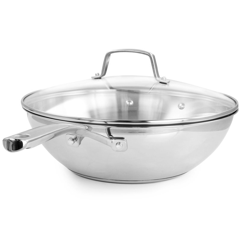 Poêle 12 pouces en acier inoxydable Martha Stewart Essential
