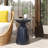 Outdoor Metal End Table -Large-1578879350