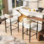 Ensemble de 2 tabourets de comptoir - beige recouvert de 2 tabourets de bar-2058788496-2058788498