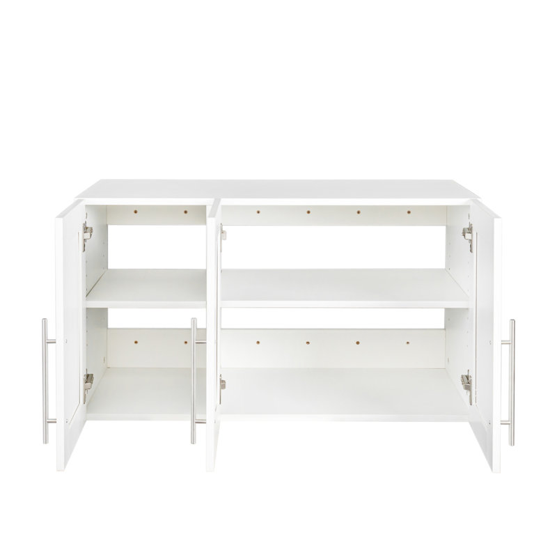 Armoire de rangement murale empilable, blanc