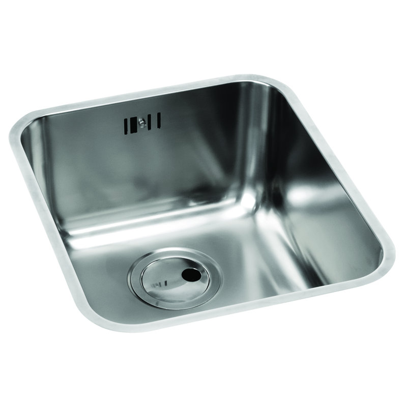 Abode Designs W Single Bowl Stainless Steel Kitchen Sink, 205 × 535 × 435mm