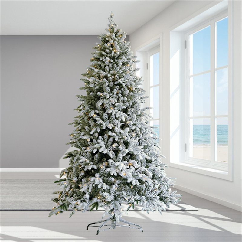 Arbre de Noël articulé enneigé 7 pi