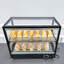 FixtureDisplays vitrine en acier inoxydable