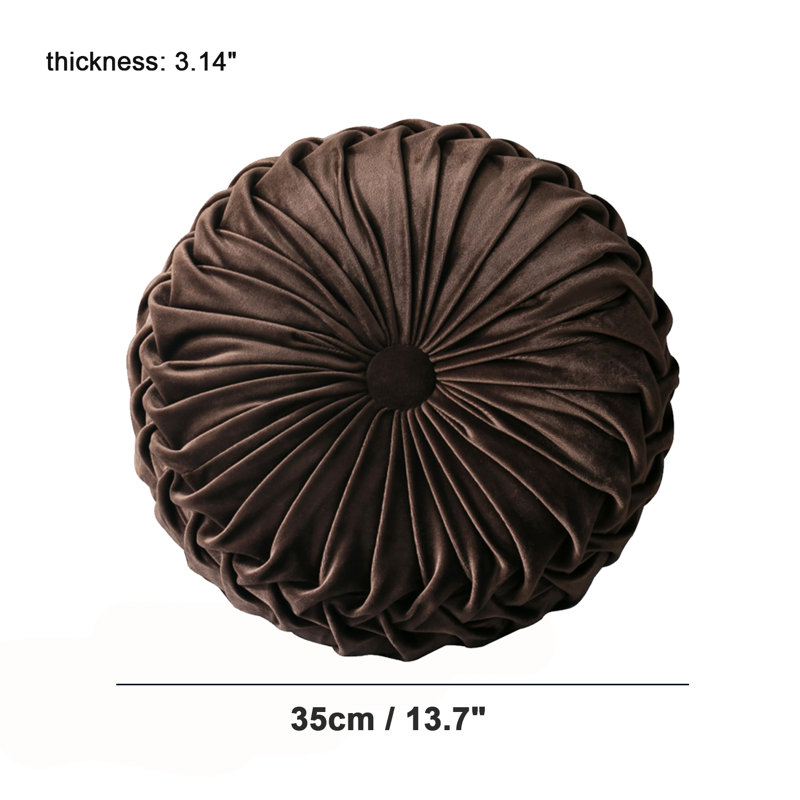  Coussin en velours, Café