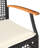 2 - Person Wicker Patio Dining Set with Square Table , Cushions Included-97871661-97871662