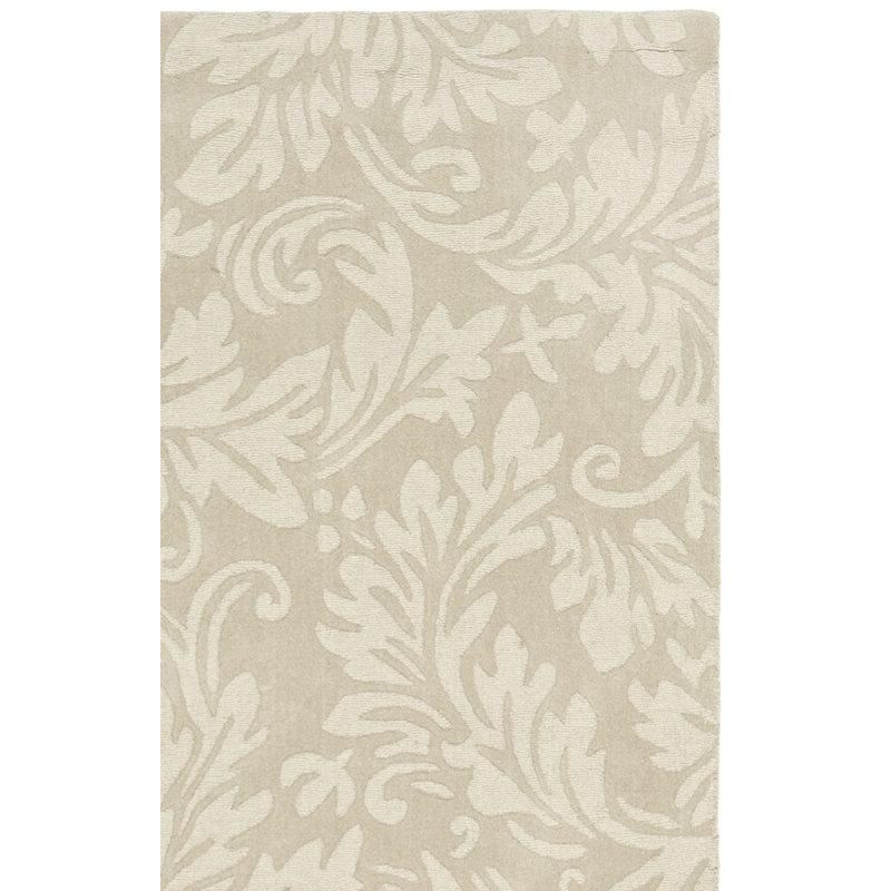 Montreal Hand Loomed Wool Floral Rug, Rectangle 4' x 6'