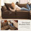 Fauteuil d'appoint rembourré avec accoudoirs brun Adrielle-1507515083