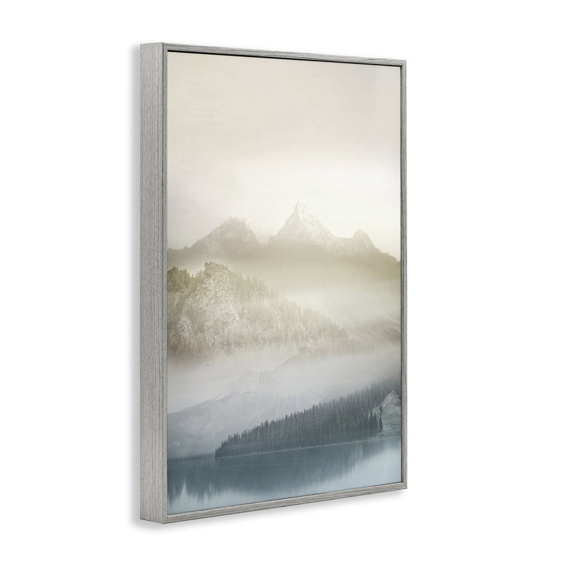 Vue de Vanilla Mountain Peaks, estampe numérique, design par Gemma Bardot, H 30 po x l 20 po, Estampe numérique Farmhouse
