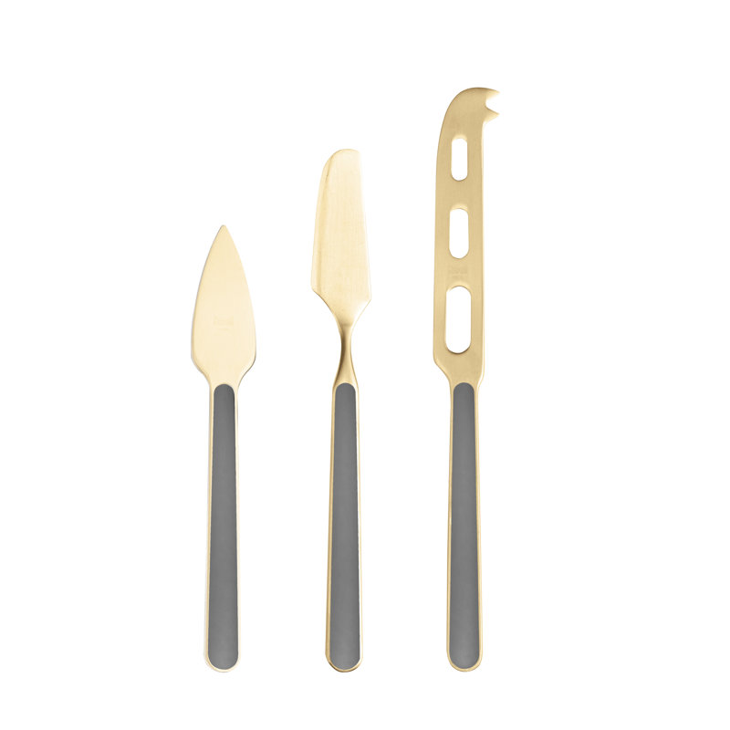 Fantasia Ice Gold Cheese Knives - Vicuna, Vicuna