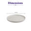 Assiette empilable Selas à bord court en porcelaine de qualité supérieure avec motif craquelé en tissu-767744410
