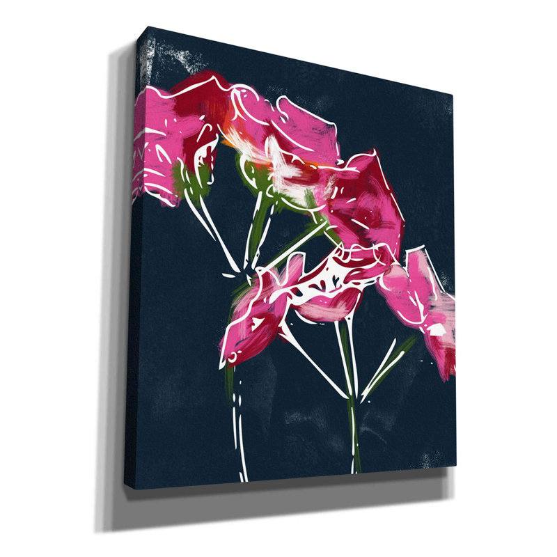 Geraniums by - Wrapped Canvas Graphic Art, 30" H x 26" W x 1.5" D
