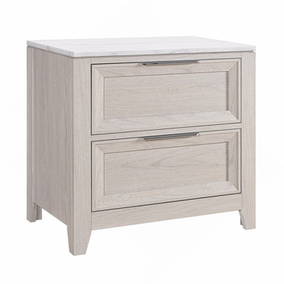 Table de chevet beige