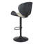 Tabouret de bar moderne avec dossier et chaise de bar à hauteur de comptoir rembourrée-2143236085