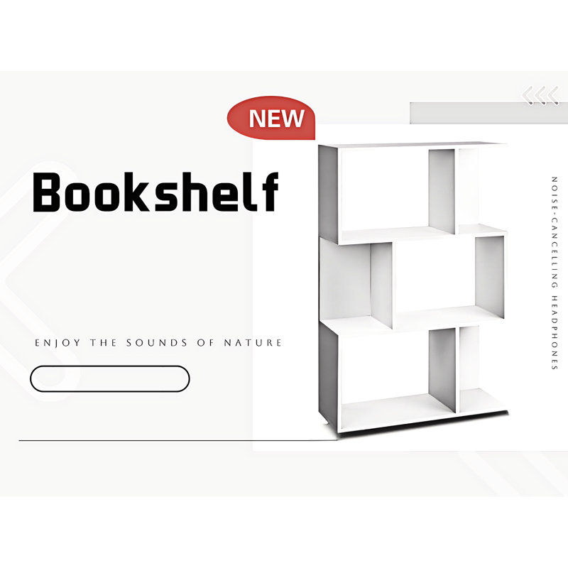 White Three-Tiered Storage Shelf - Organize Your Space With Function And Style Cream Ideal For Organizing Home Items