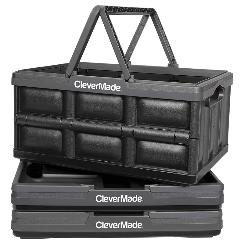 CleverMade Plastic Box, Black