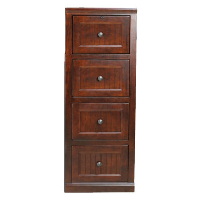 Poplar 4 Drawer File Cabinet In European Green by Red Barrel Studio