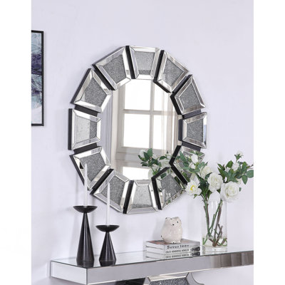 Miroir, miroir d'appoint en faux diamants (assemblé)