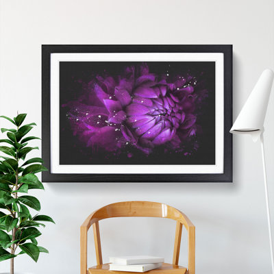 Purple Flower Vol.1 - Single Picture Frame Print on Wood