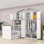 Lit simple escamotable en bois avec tablettes-130836189