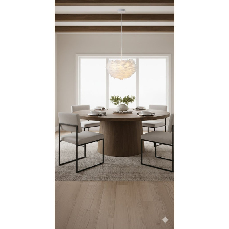 Lustre 1 lumière avec boule d'oie Manrique, H 11,8 po x l 17,72 po x P 17,72 po, Gris clair, Blanc
