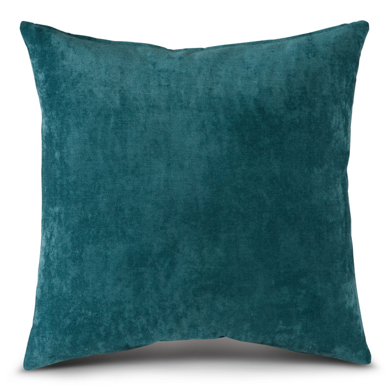  Coussin décoratif en velours de polyester, Aigue-marine, Housse seulement